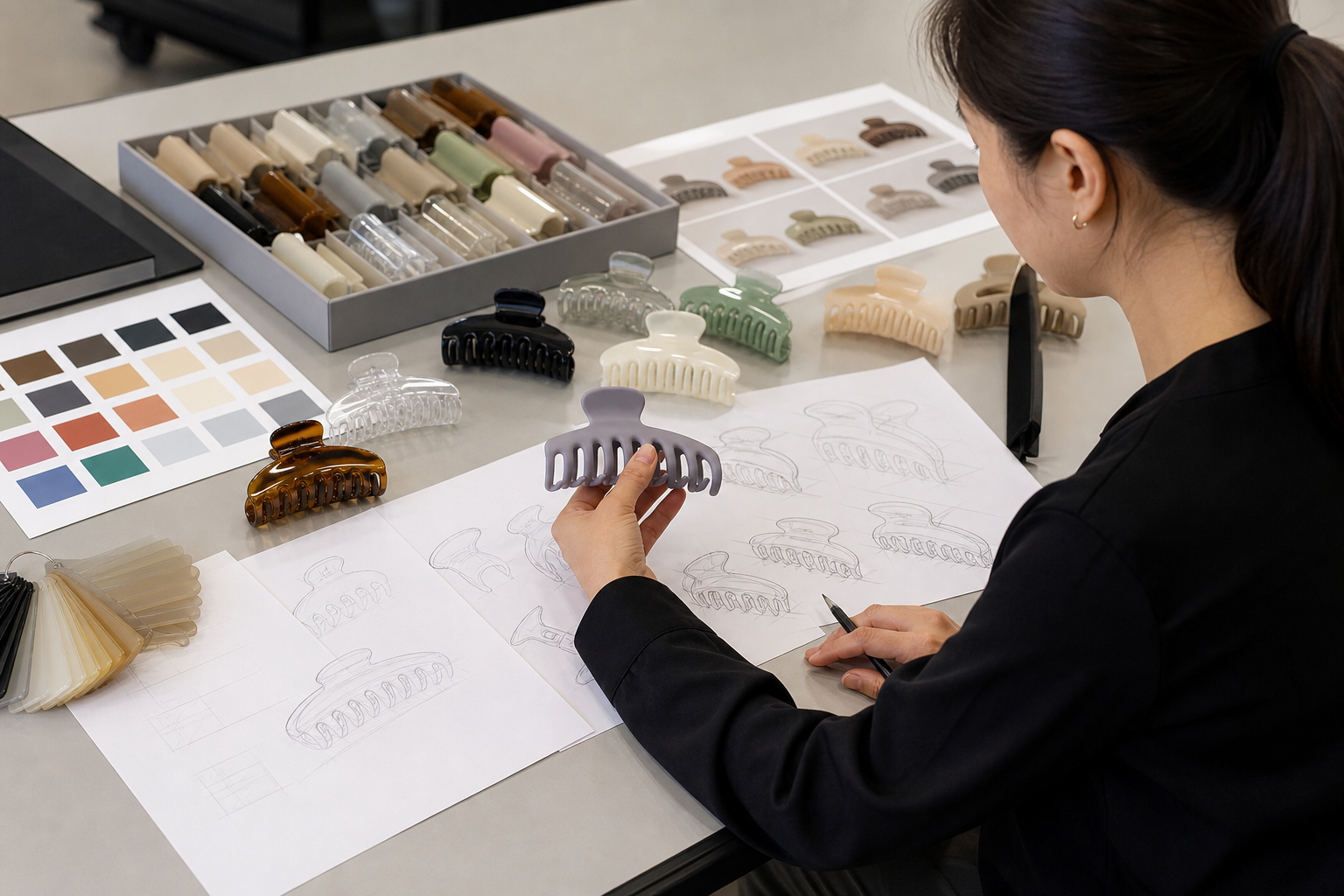 Custom Hair Claw Clip Tooling for Private Label Brands