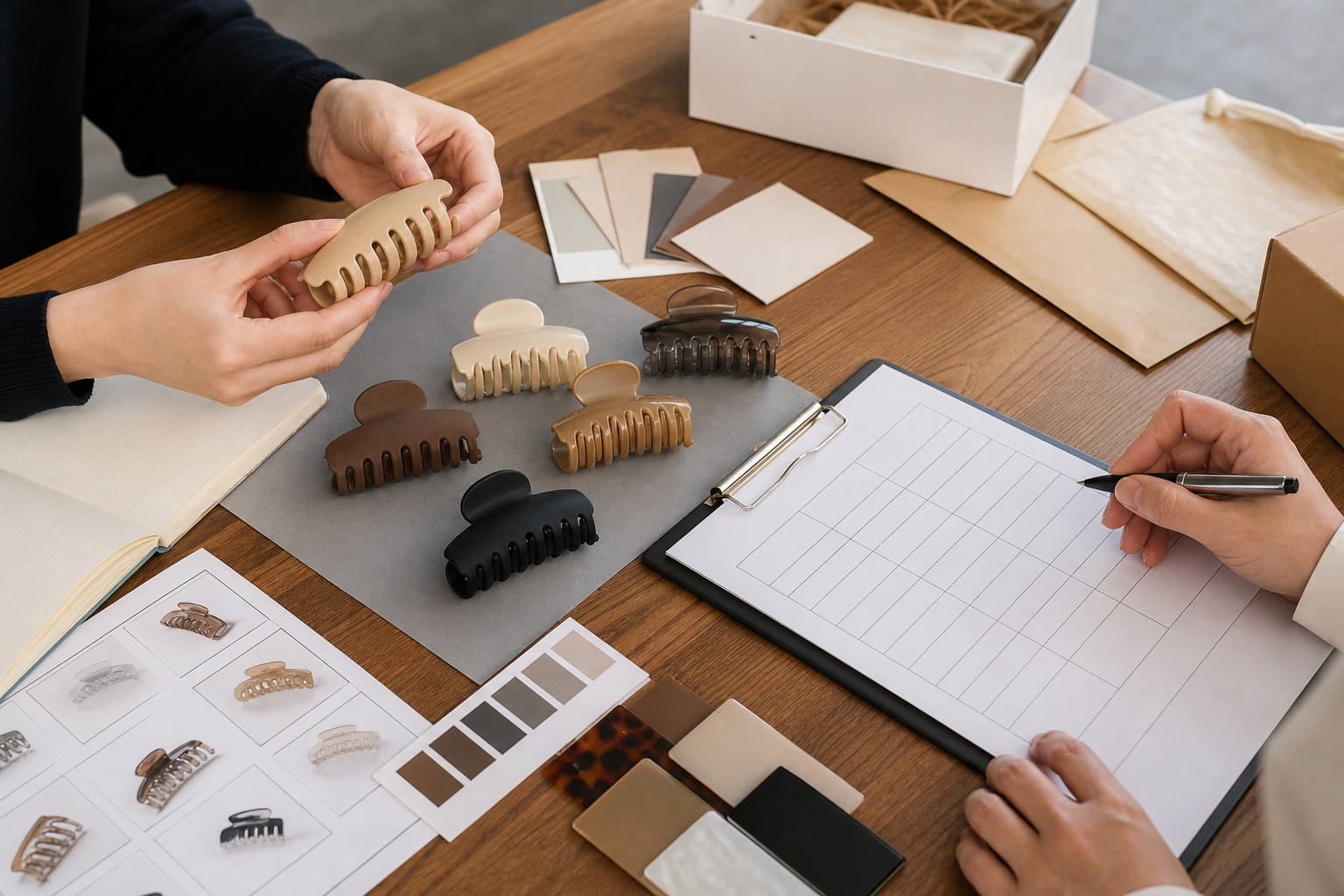 Private-label hair claw clip sample and RFQ planning