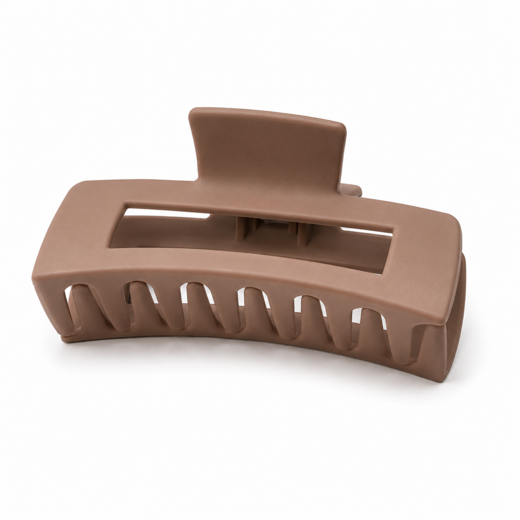 CL-002 Rectangular Cutout Matte Hair Claw Clip
