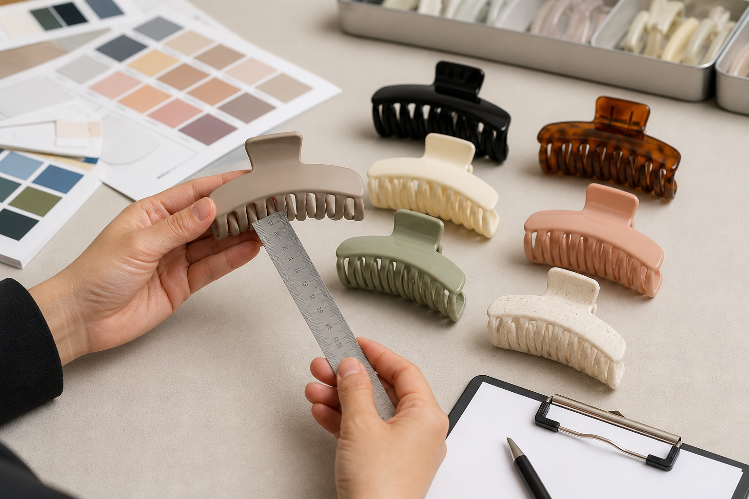 Generic review of hair claw clip sample specifications and appearance
