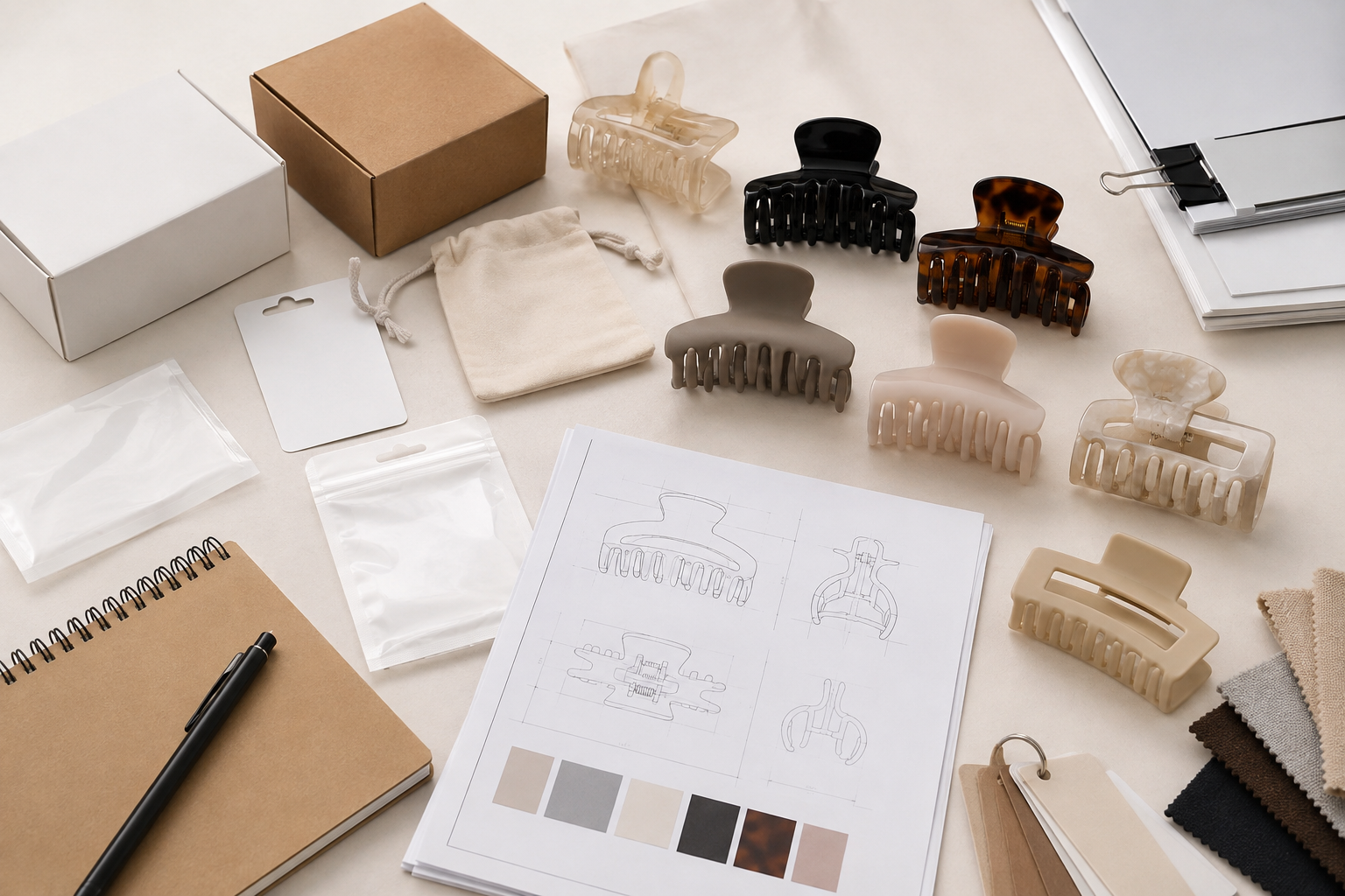 Hair Claw Clip Wholesale Packaging: B2B Sourcing Guide